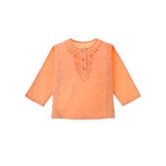 Janie and Jack Girls Swim Coverup Size 0-6 Months Bohemian Spice Tunic Orange - Picture 1 of 5